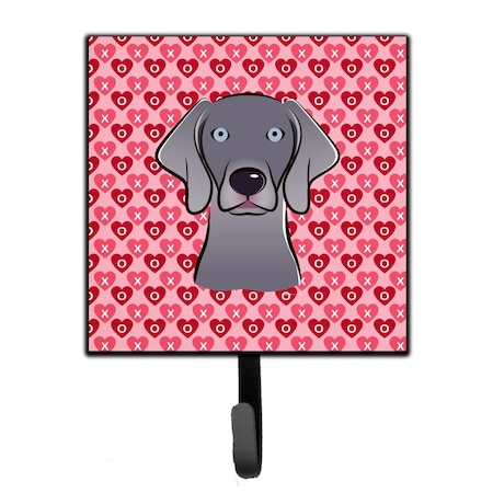 Carolines Treasures Weimaraner Hearts Leash or Key Holder BB5301SH4